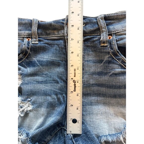 BKE Victoria Distressed Cutoff Denim Shorts Size 28 Womens Casual Summer Style - Picture 8 of 8